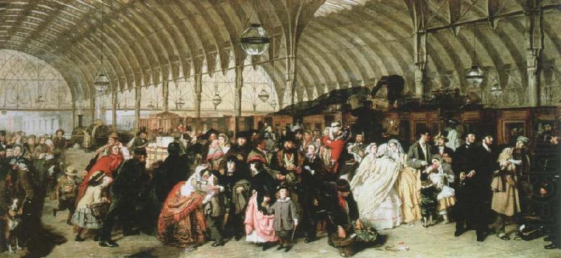 William Powell  Frith the railway station china oil painting image